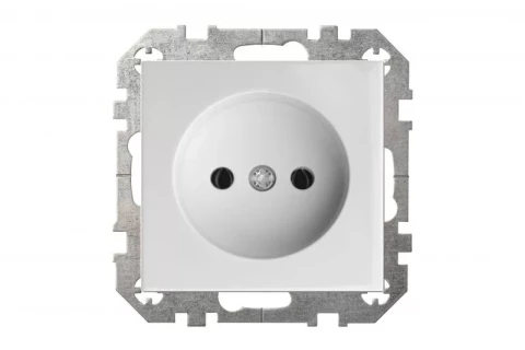 LIREGUS EPSILON white  socket without side earth without frame
