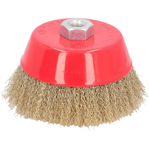 FASTER TOOLS Щетка чашечная латунная Резьба M14 125 x 30mm