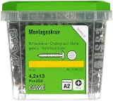 Montāžas skrūve 4,2X13mm A2-250gab. ESSVE 578113