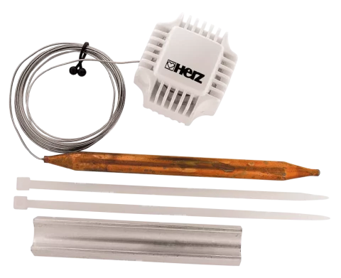 HERZ Головка термостата с контактным датчиком 20-50'С, 2000мм, белый