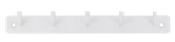 Āķu līste pieskrūvējama, 6 āķi, balts