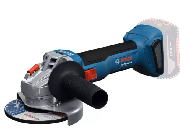 Akum. Leņķa slīpmašīna GWS 18V-8 125mm 800W b/a un ladētāja BOSCH 06019N9000