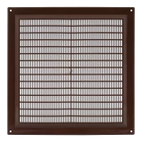 ventilation grille plastic, 250x250mm, brown
