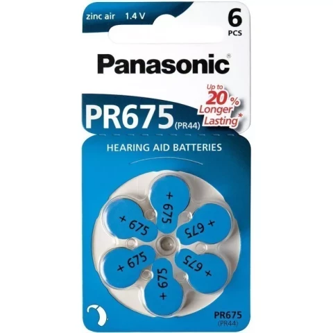 Baterija Panasonic PR675 dzirdes apar.1.4V, PR44