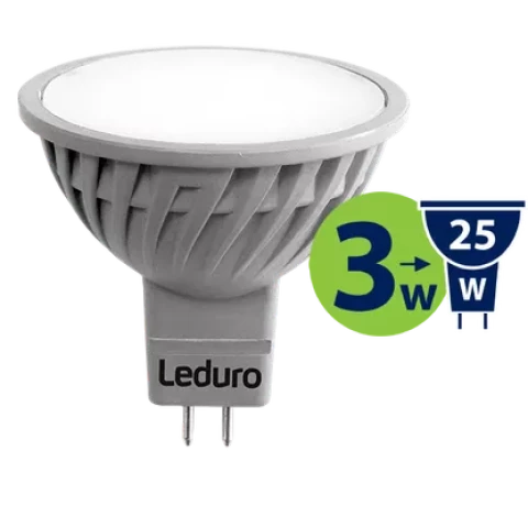 Spuldze LED 3W GU5.3 250lm 3000K AC/DC12V LEDURO