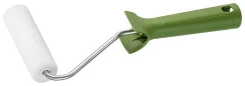 Rullis 10cm D17 Mikro8 balts ar kātu