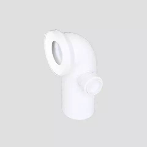 WC izvads ar atzaru pa labi 90°x50mm
