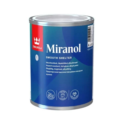 Tikkurila MIRANOL A 0.9L Tiksotropa alkīda krāsa kokam un metālam