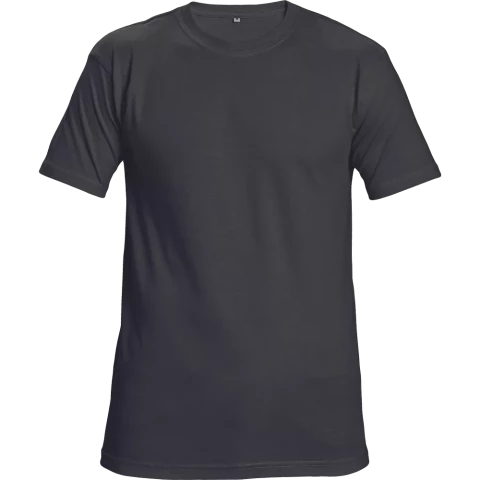T-krekls TEESTA, melns, 100% kokvilna, izm. 2XL