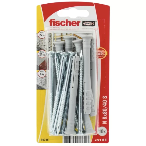 FISCHER N 8X80 Z dībelis 10gab/iep 61-04335B