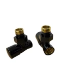 Dvieļu žāvētāja motāžas ventīļkomplekts, melns