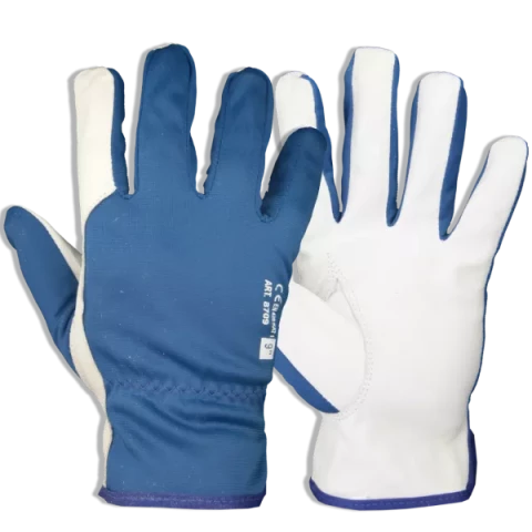 Ādas, tekstila cimdi M/8 WORTEX