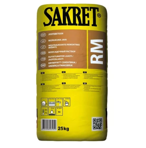 Sakret RM 25kg Non-shrinking solution