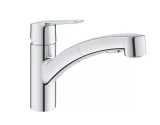 GROHE kitchen sink mixer with pull-out spray Start, chrome, 30307001