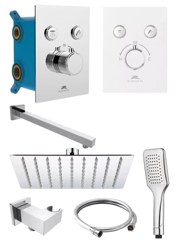 Rubineta zemapmetuma dušas sistēma-komplekts THERMO-2F-OLO (SQ)