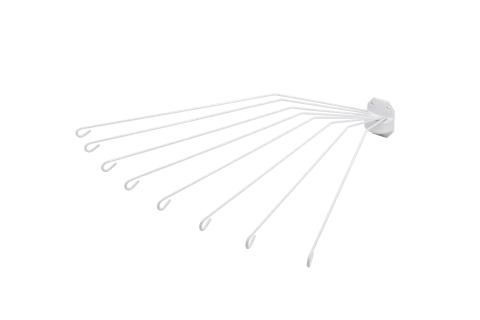 Dušas aizkaru stanga LOTUSlietussargs 157cm,balts