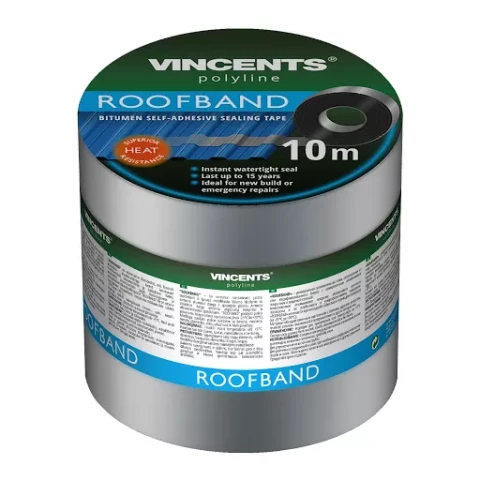 Vincents Roofband 10 cm x 10m Alu