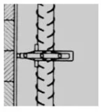 Vertikālu konstrukciju ierobežotājs ''aplis'' UNI 35/4-12 50gabali/iepakojumā