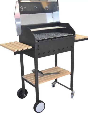 ABAS grill with wheels and stainless steel lid