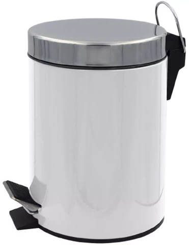 Ridder Atkritumu grozs Timon 3 L balts, nerūsējošais tērauds