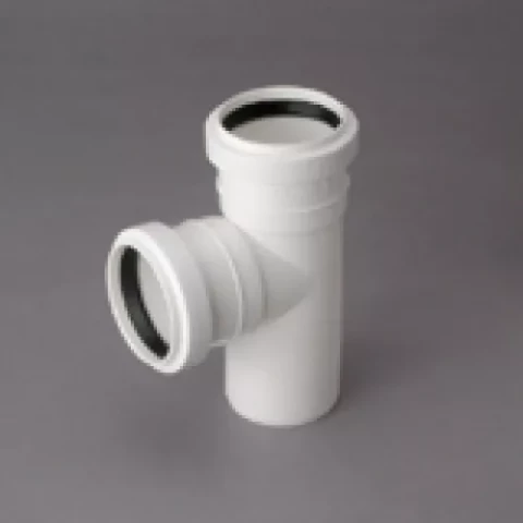 Iekšējās kanalizācijas PP HT trejgabals 50X50/88'