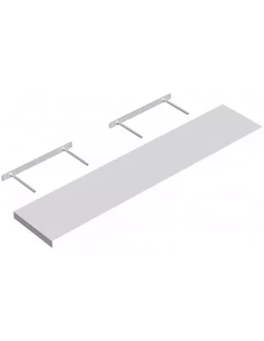 Sienas plaukts 235x1180x38mm balts