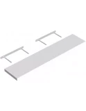 Floating shelf white 118x24cm