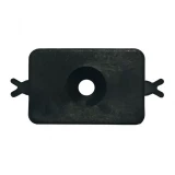 WPC Terrace board spacer pvc, black 100 pcs/pack