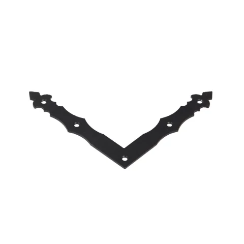 Plakans lenķis stūrim C 150x150x25x 2.5 melns, NAD1