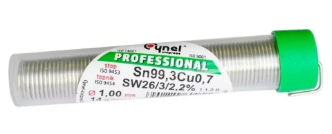 Lodalva Sn99,3Cu0,7  Ø1,0 mm 14gr