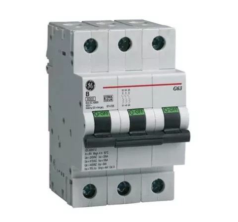 Модульный автоматический выключатель 3-фазный, B 63A, General Electric