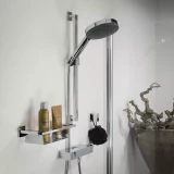 ITEMS shower set "Rain", 19cm, chrome