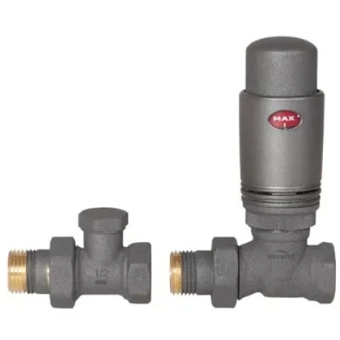 Termostatiskais komplekts taisns, antracīds/grafīts, struktūrveida