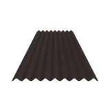 Bitumena viļņotā loksne K9 GUTTAPRAL 2,6x2000x855mm; 95/34mm, melna