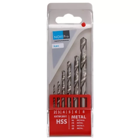 Urbju komplekts Metālam HSS  6gb Novipro