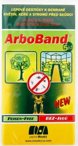 Arboband līmslazdi dārza insektiem