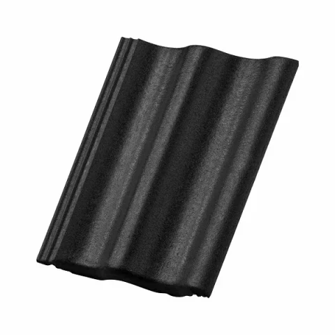 Черепица Zanda Lumino 300 мм, черная, расход 10 шт./м2, минимальный уклон 14°, 40 шт./упаковка, 240 шт./поддон 183100115