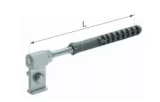 Holder for drain clamp, aluminum, Gamrat