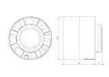 Ventilators kanāla E-EXTRA,D100mm ar taimeri