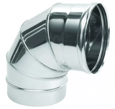 Līkums odere 85° D150mm nerūsējošā tērauda , apaļa xx