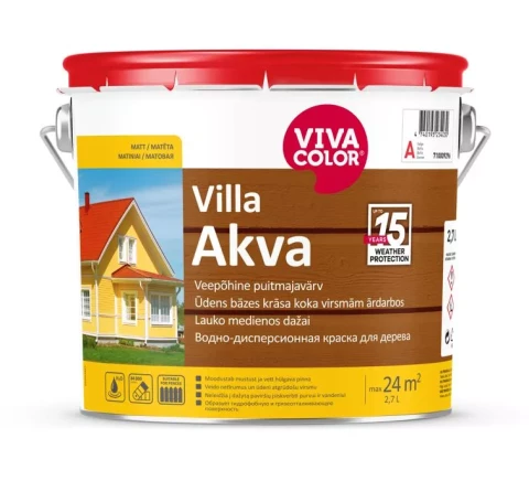 Vivacolor VILLA AKVA A 2.7l Waterborne paint for wooden facades
