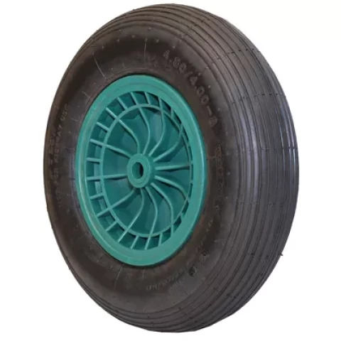 Ķerras ritenis 16x4.0-8, plastmasa disks ar asi 20mm