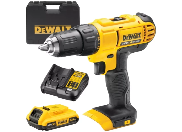 Akum. urbjmašīna DCD771D1-QW 2.0Ah + lādētajs DCB1104 DeWALT