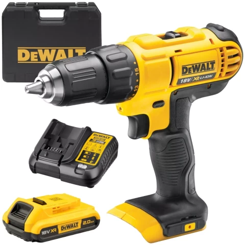 Cordless drill DCD771D1-QW 2.0Ah + charger DCB1104 DeWALT