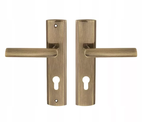 Miro handle on plate, 72 mm, left side, chrome