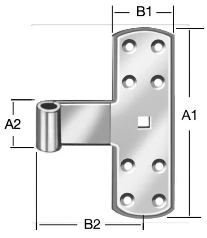 Eņģe T veida siksnas 160x50mm