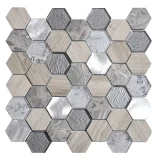 Flīzes mozaīka 30x30 TOUR GREY