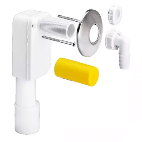 452452 Veļas mašīnas sifons  iebūvējams 50mm ,plastm.  Viega