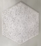 DIZAINA PLĀKSNE 289X250X25MM,1MM SKAIDA,P7,BALTS