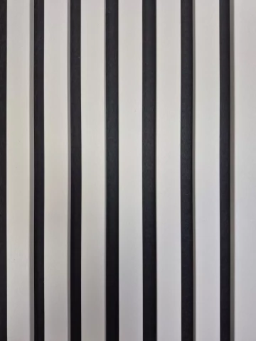 Linear wall panels Woodline Standard MDF 30x270cm 7L black/caszmir (0.81m2)